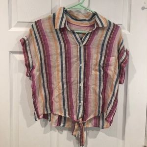 RAILS women’s stripe button down EUC